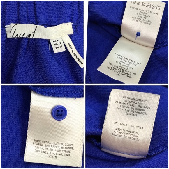 Anthropologie Tops - FLOREAT Linen Blend Peasant Top with Balloon Sleeves Size 6 - Picture 3 of 16